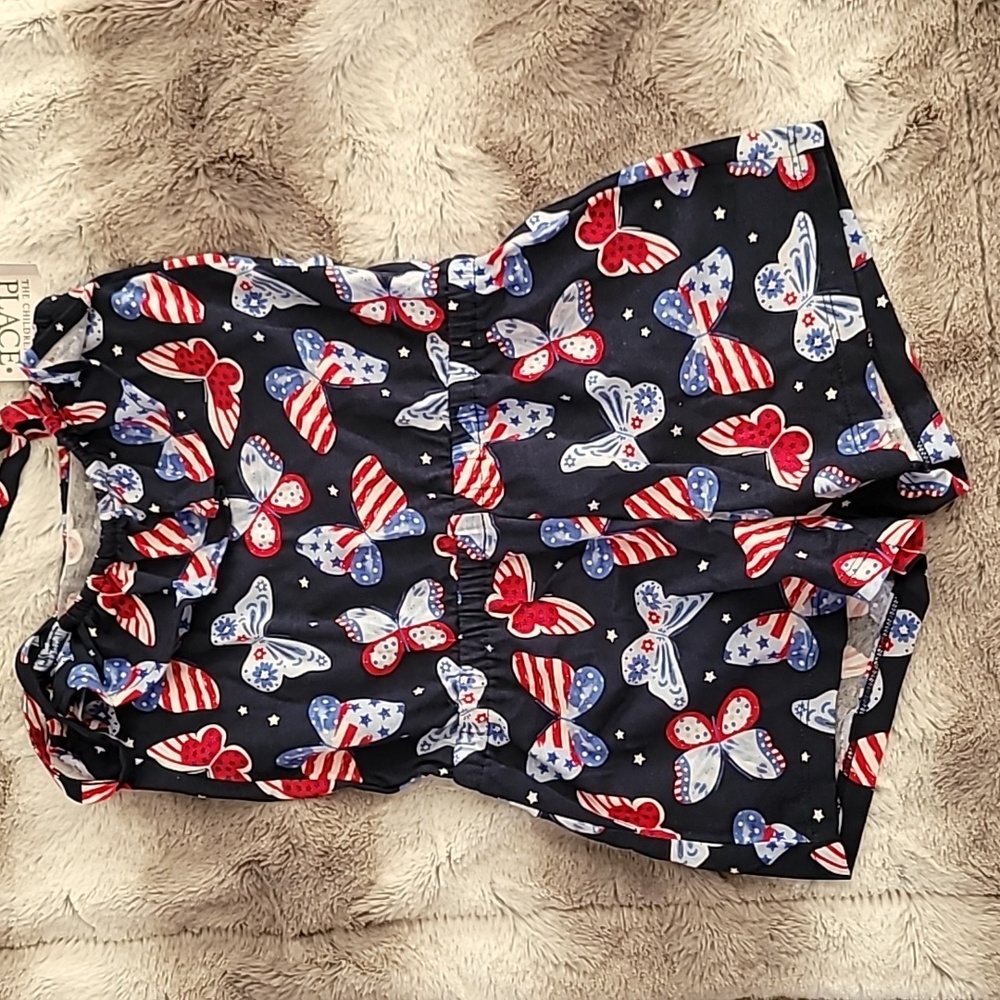 American butterfly romper